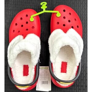 Crocs Santa Classic Lined Clogs - Men's 8 / Women's 10 - NEW